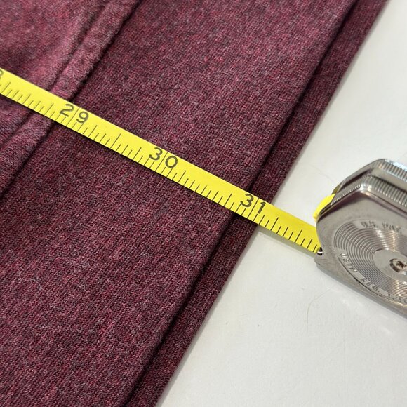 Peter Millar Sweater 1/4 Zip Pullover Merino Wool Silk Blend Burgundy Mens XL - Picture 6 of 6